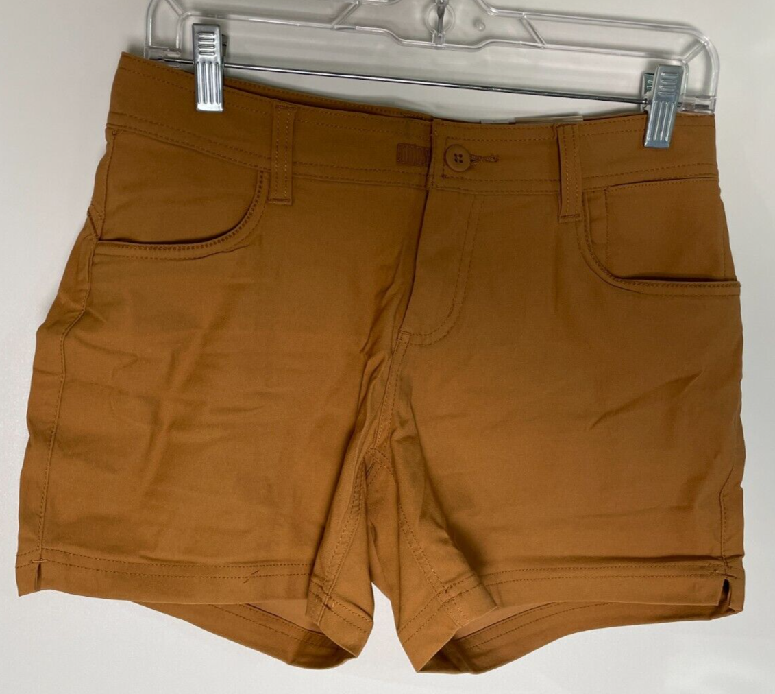 PrAna Women's 2 Halle Shorts II Earthbound UPF 50+ Lightweight Outdoor 1971191