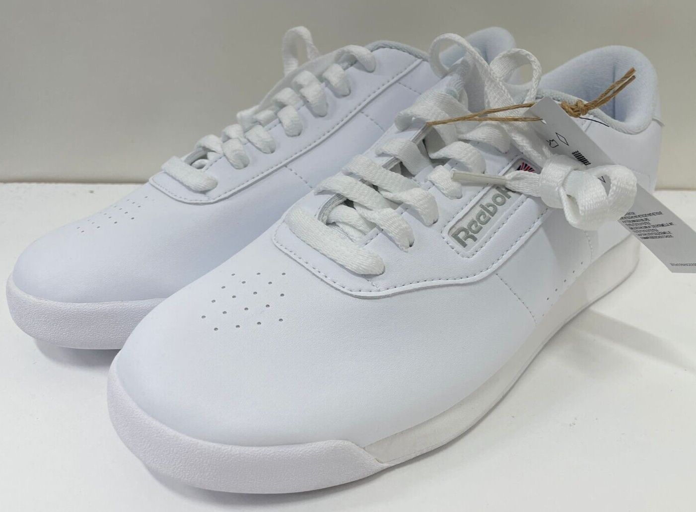 Reebok Womens 9.5 Princess Training Shoes Sneaker White 1475 Walking
