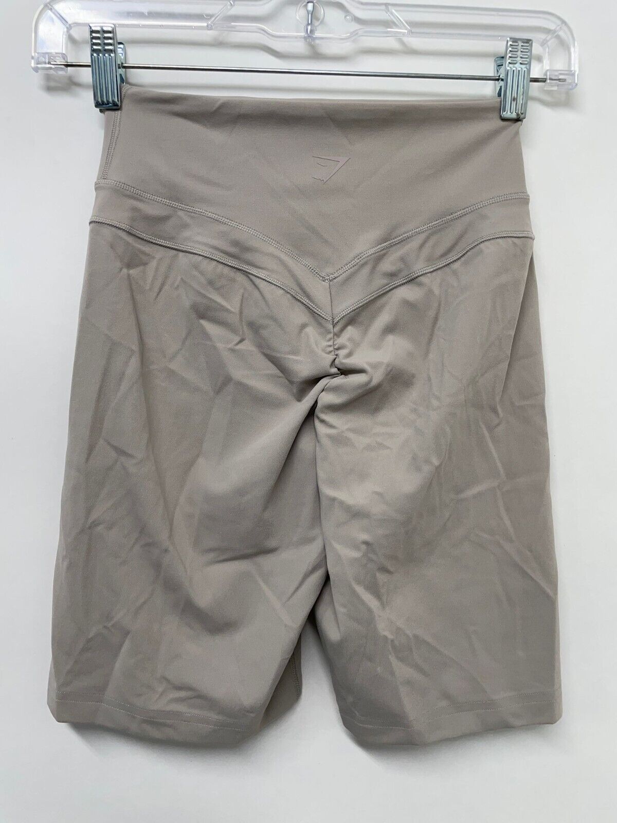 Gymshark Womens S Whitney Simmons Cycling Bike Shorts Mink Beige Compression