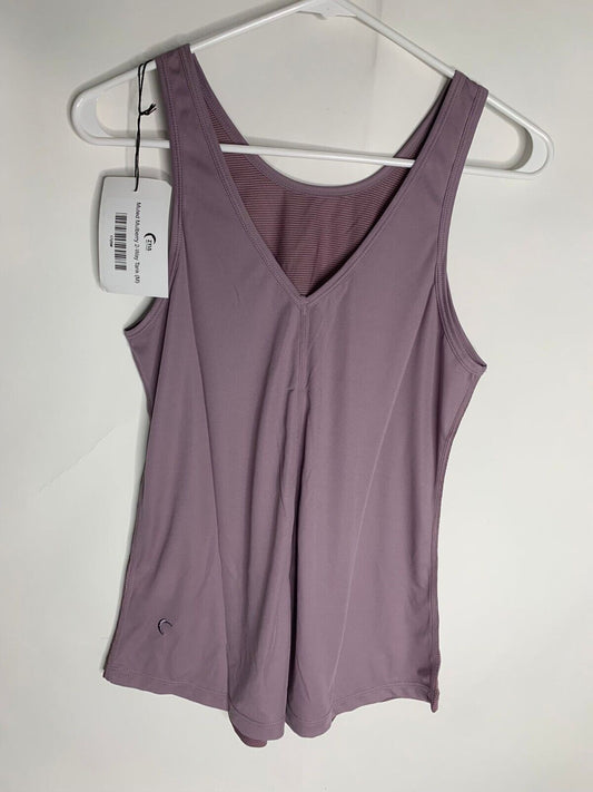 Zyia Active Womens M Muted Mulberry Purple 2 Way Tank Top Yoga Gym
