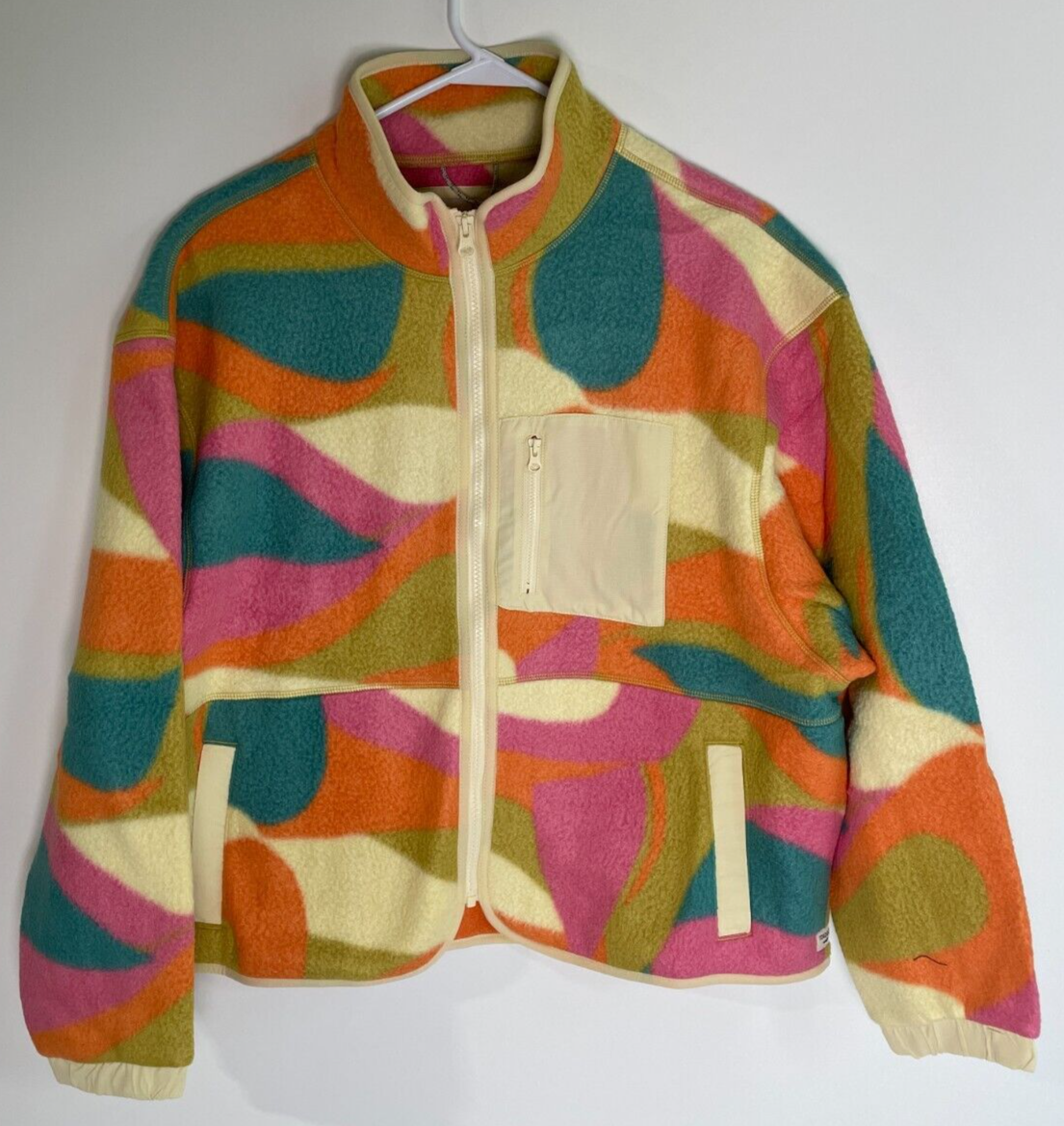 Toad & Co Women's L Campo Shapes Print Fleece Full Zip Jacket T1081304-733