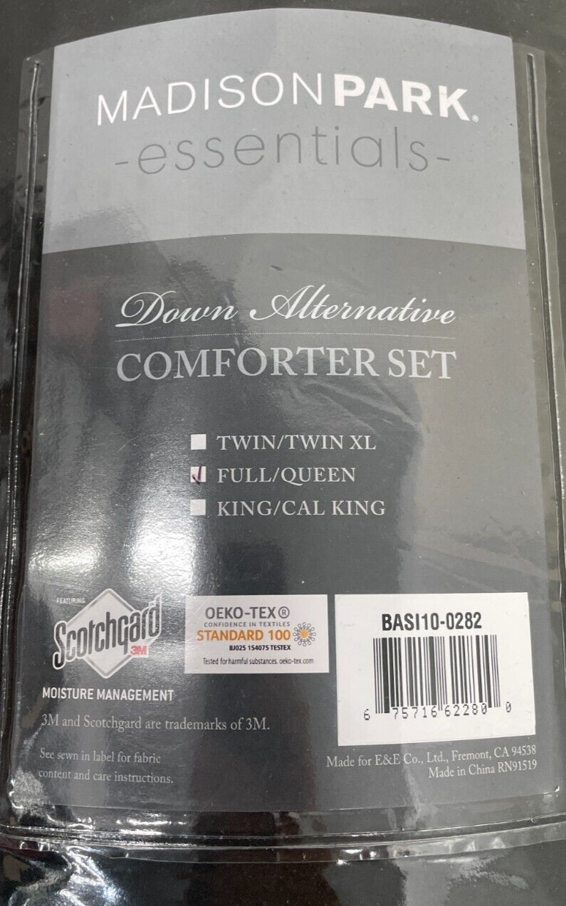 Madison Park Essentials Full/Queen 3M Down-Alternative Reversible Comforter Set