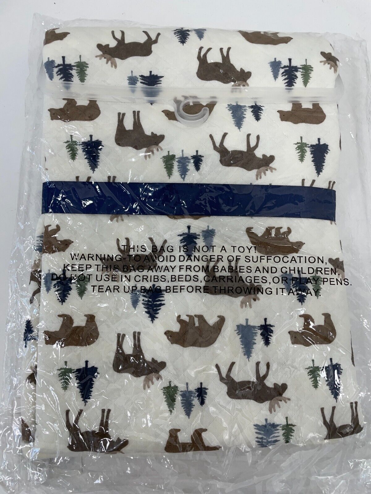 Hudson Baby Quilted Serenity Blanket Moose Bear 46x46