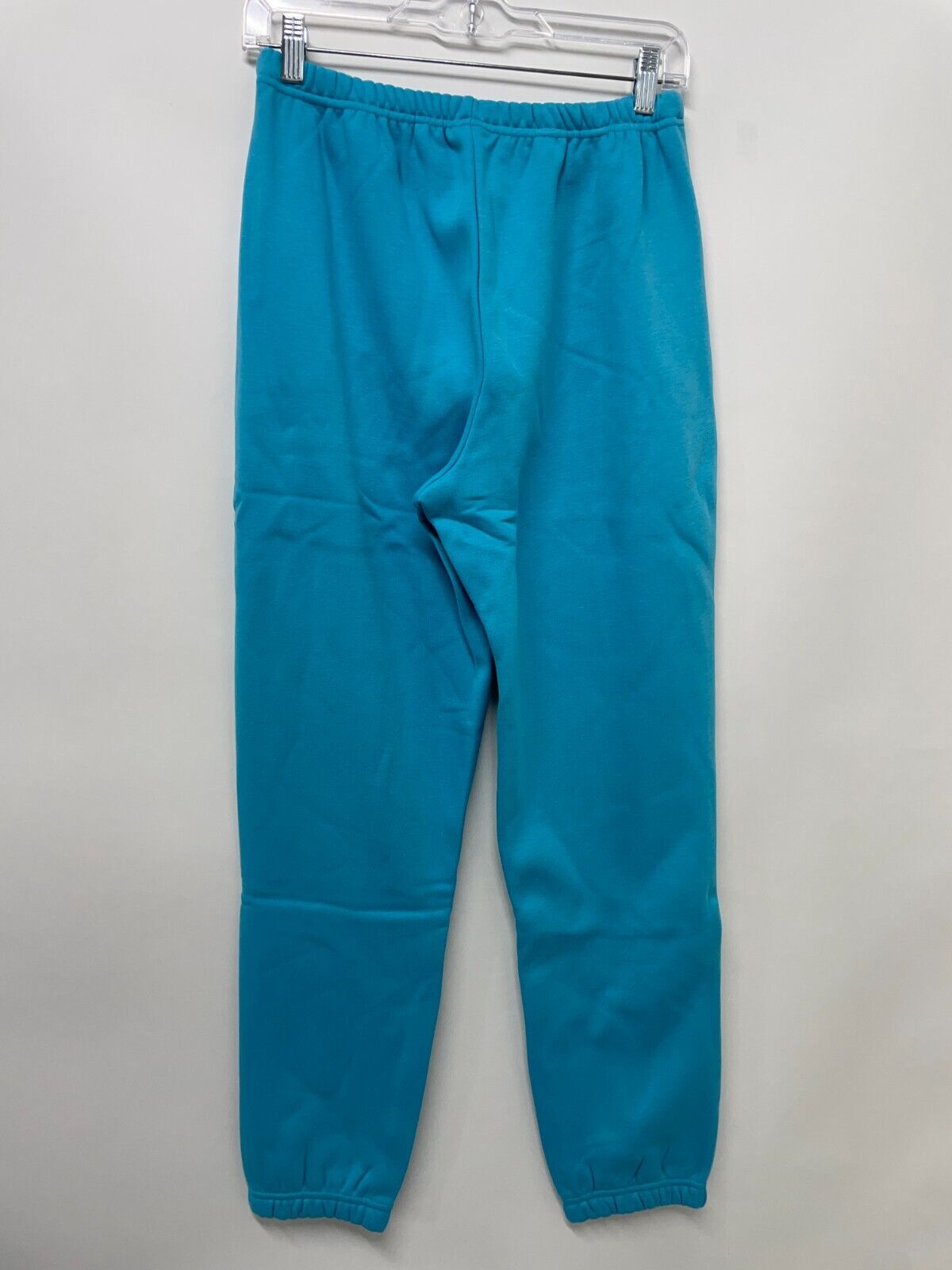 Fabletics Women's S Go-To Slim Sweatpants Maui Blue Fleece Pockets PT2250813 NWT