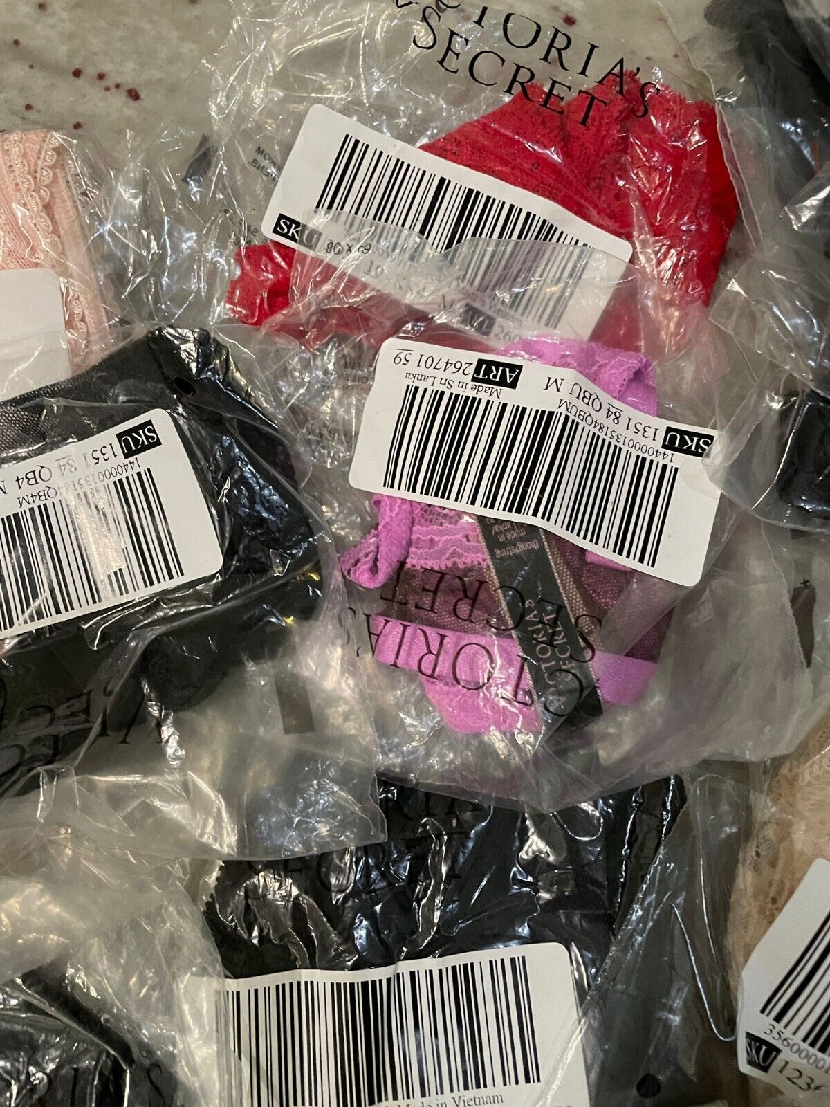 Lot of 5 Random Victoria's Secret Very Sexy Panties Underwear Thong Cheeky