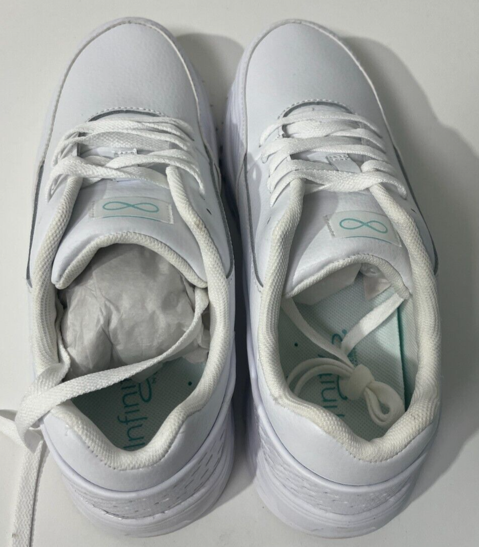 Cherokee Uniforms Women's 11 Infinity Flow Leather Slip On Sneaker Shoes White