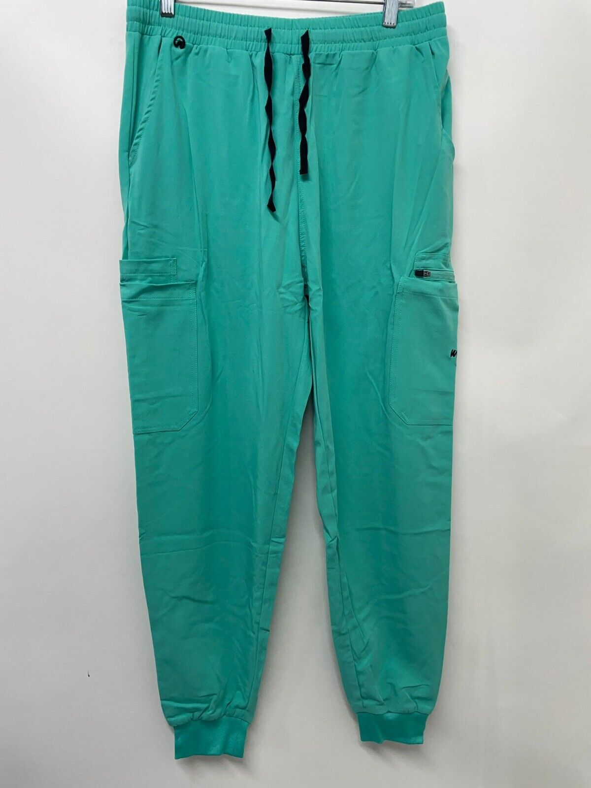 Mim Scrubs Mens M Surgical Green 2 Piece Set Jogger Pant & Shirt Medical Top