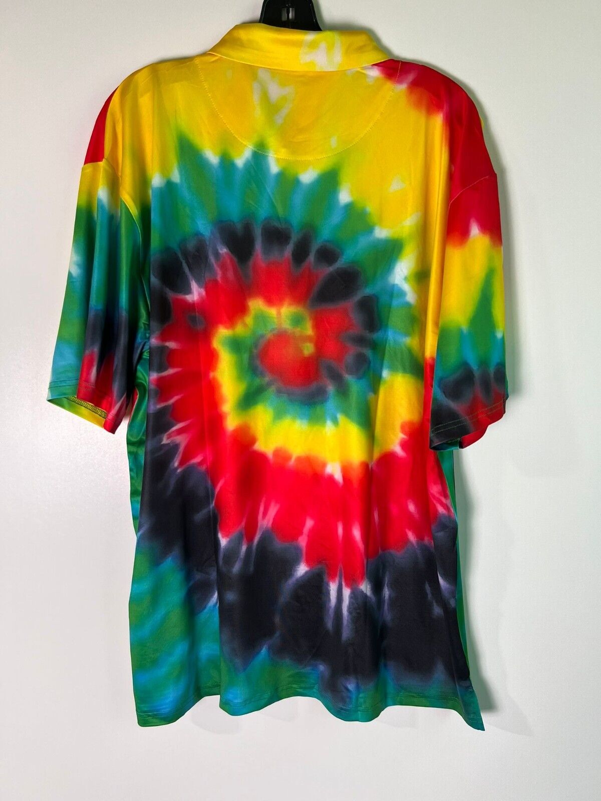 Grateful Dead Section 119 Men 2XL Tie Dye Team Lithuania Polo Shirt Performance