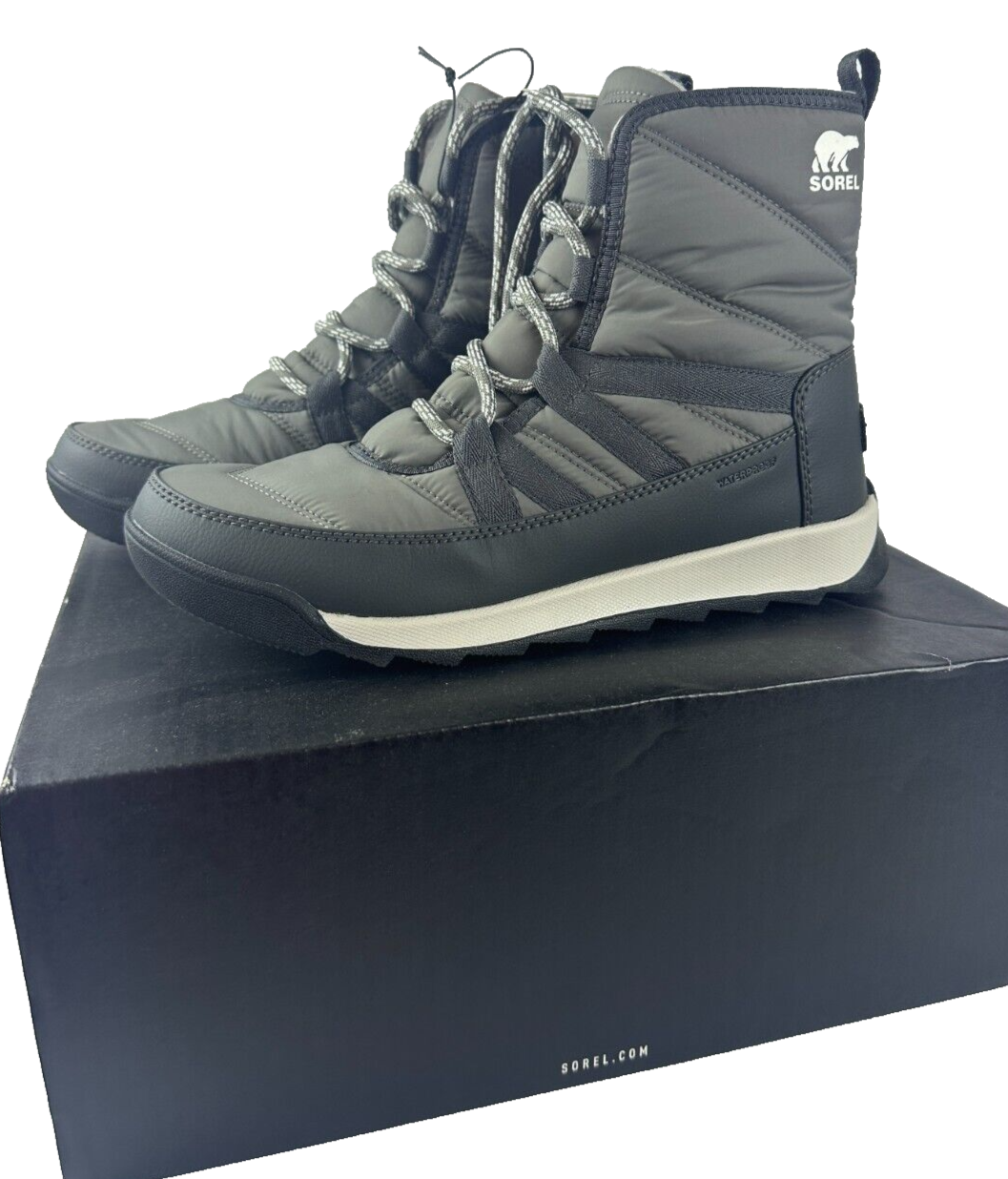 Sorel Womens 9.5 Whitney II Short Lace Boot Quarry 1921341052 Sporty Winter Snow