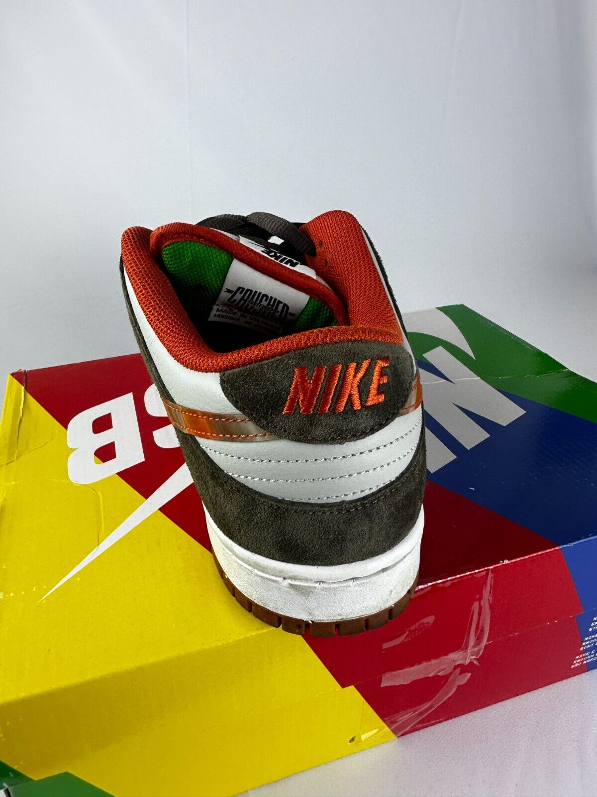 Nike Men's 10.5 Crushed D.C. x Dunk Low SB Golden Hour Skate DH7782 001 Shoes