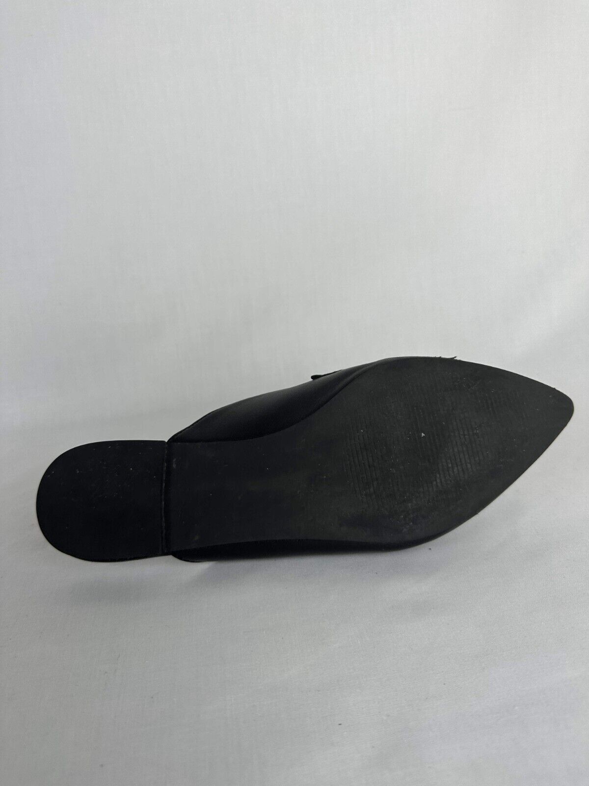 Steve Madden Womens 7.5 Flavor Mules Black Pointed Toe Slip On Leather 6602671