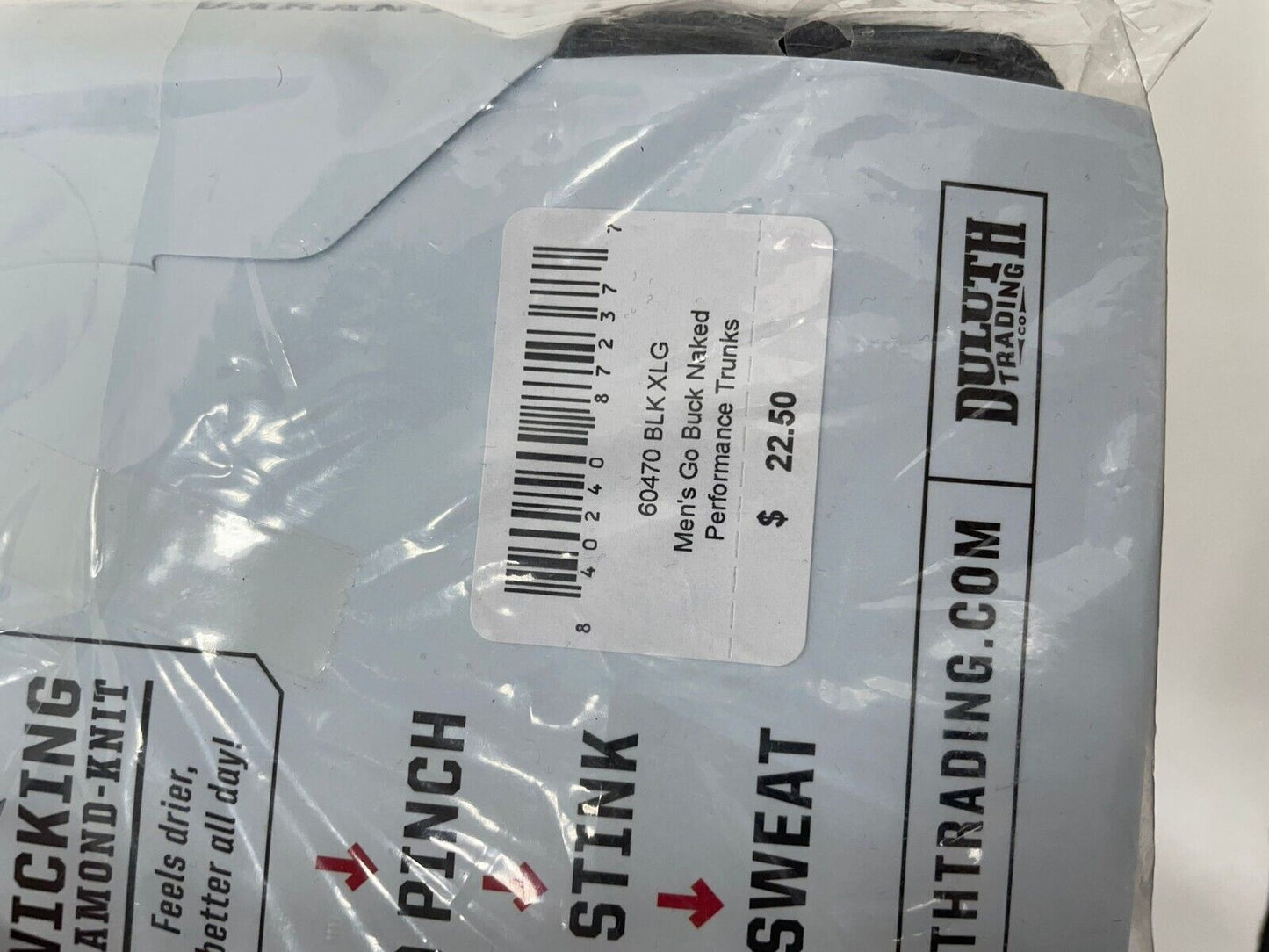 Duluth Trading Buck Naked Mens XL Lot of 2 60470 Trunk Boxer Brief Extra Short