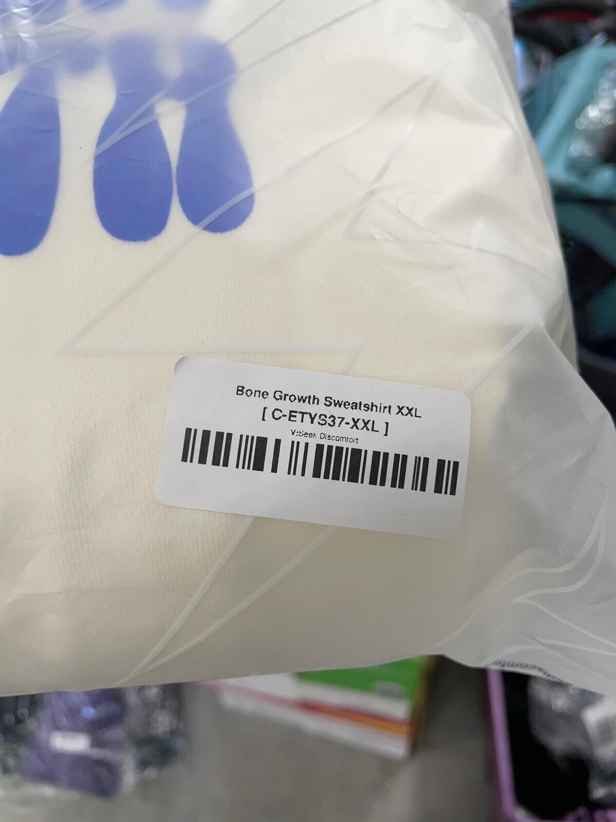 Seek Discomfort Adult XXL Growth Pullover Sweatshirt Bone Ivory