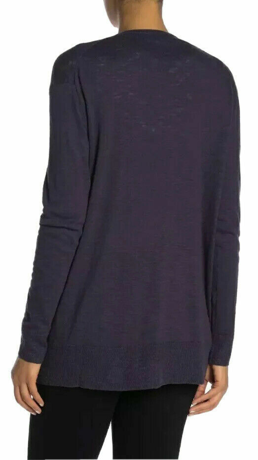 Madewell Womens Lightweight Open Front Patch Pocketed Cardigan Sweater Cotton
