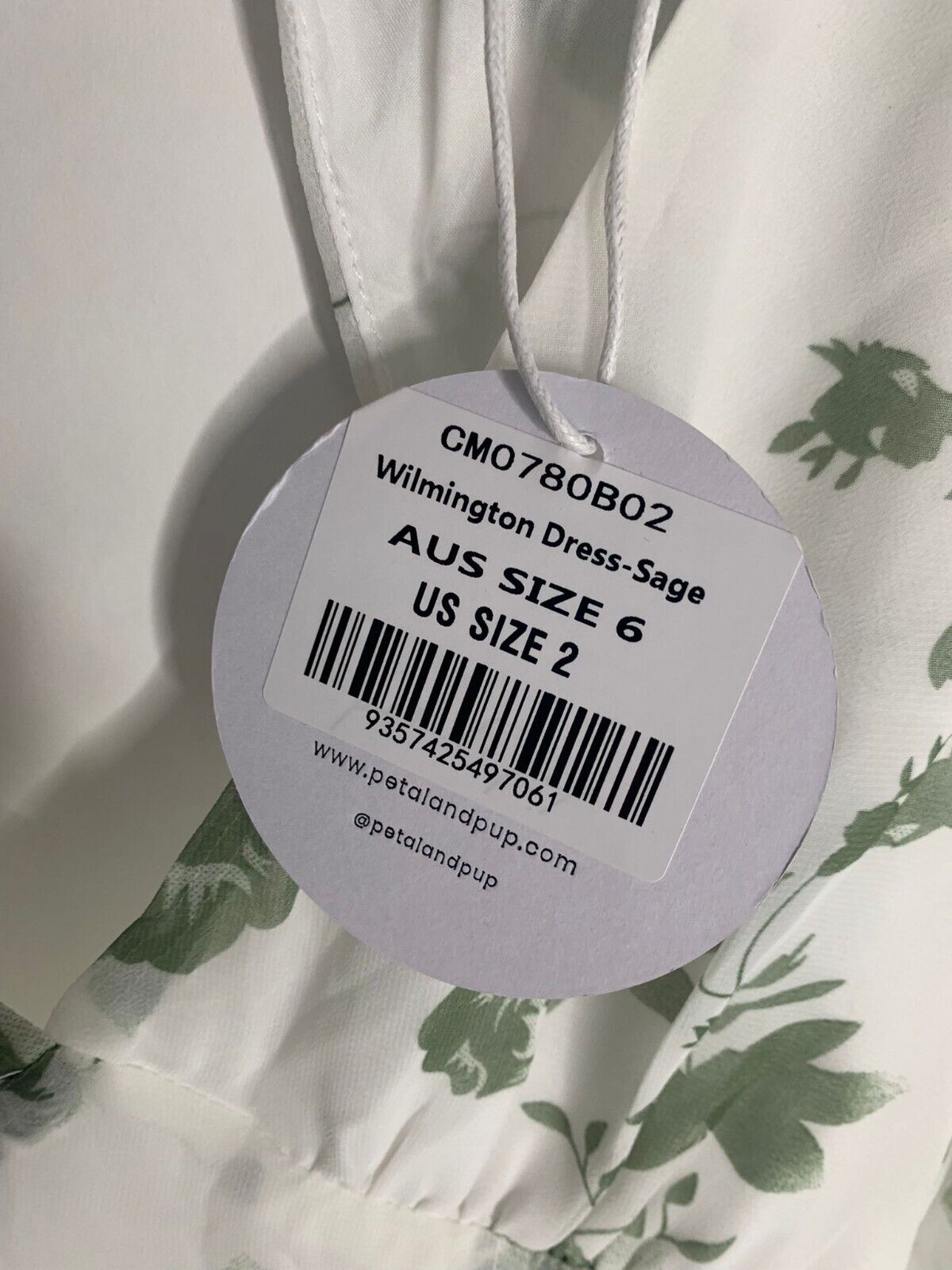 Petal + Pup Womens 2 Wilmington Sun Dress Sage Green Floral Cutout Back Mini