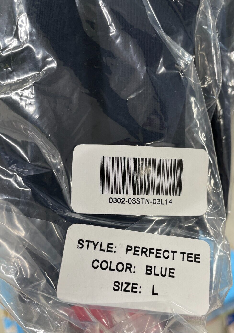 Baobab Men's L The Perfect Tee Short Sleeve Navy 100% Pima Cotton Wicking NEW