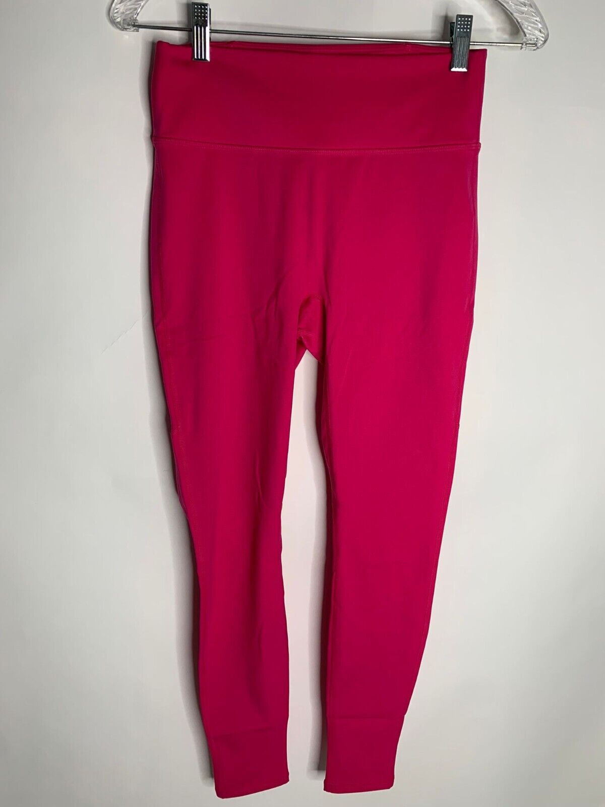Fabletics Womens M Trinity High Waisted Pocket Legging Dark Pink Motion365