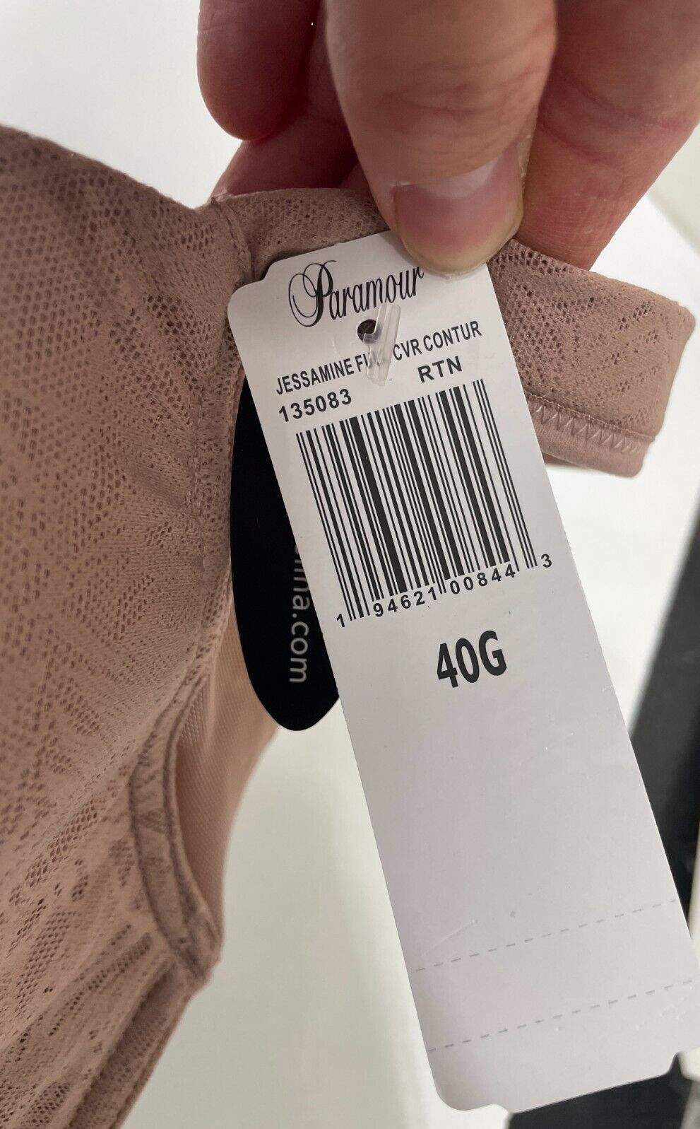 Paramour Felina Women's 40G Full Figure Jessamine Contour Bra Rose Tan 135083
