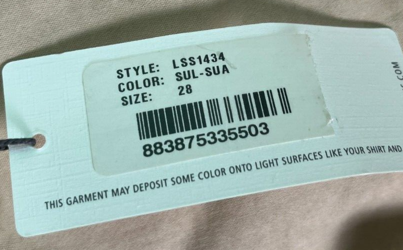 AG Adriano Goldschmied Women's 28R Prima Cigarette Leg Denim Jeans Khaki LSS1434