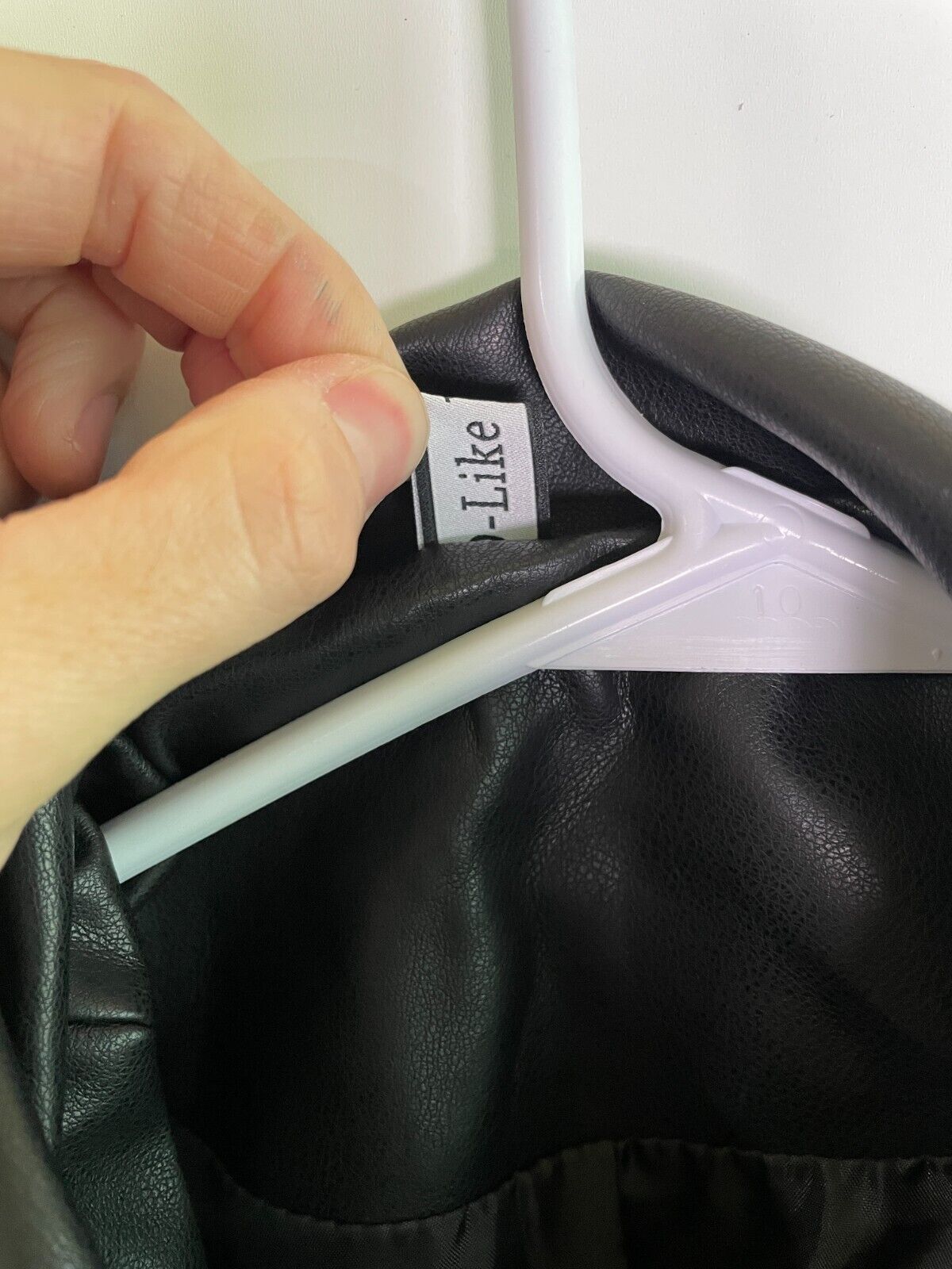 Women's S Pink Bow Faux Leather Full Zip Bomber Jacket Black Oversized Kawaii