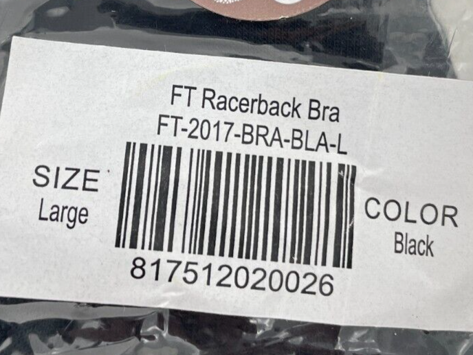 Kindred Bravely Womens L French Terry Racerback Nursing & Sleep Bra Black FT2017