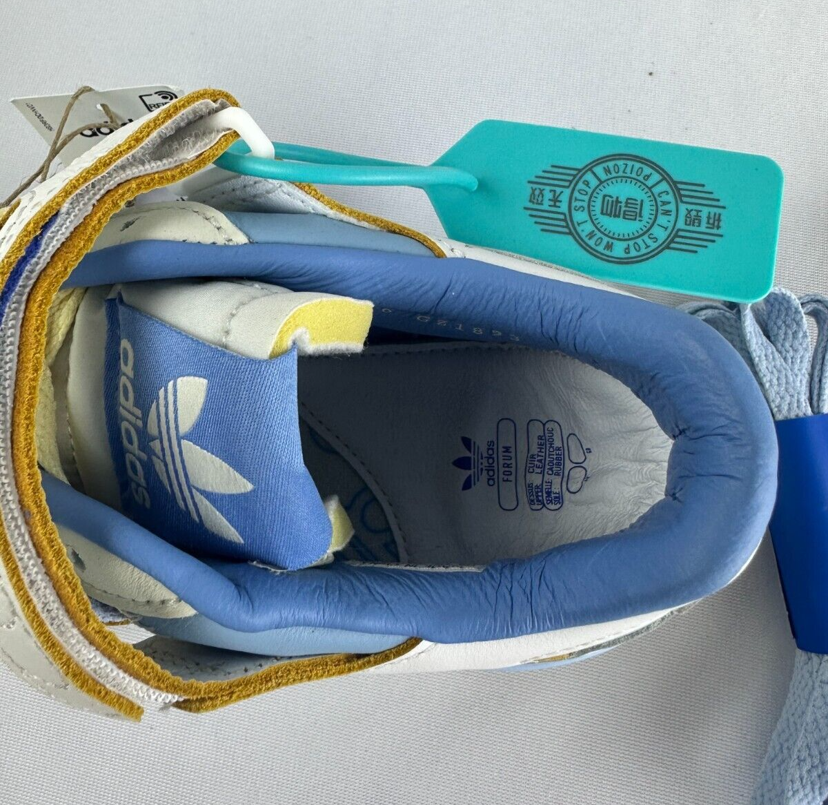 Adidas Mens 5 Forum 84 LG Blue White Clear Sky Skate Shoes Sneaker GZ1893 UNC