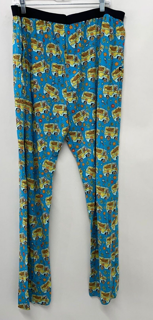 MeUndies Adult Mens Scooby Doo Mystery Machine Lounge Pants PJ Pajama Blue