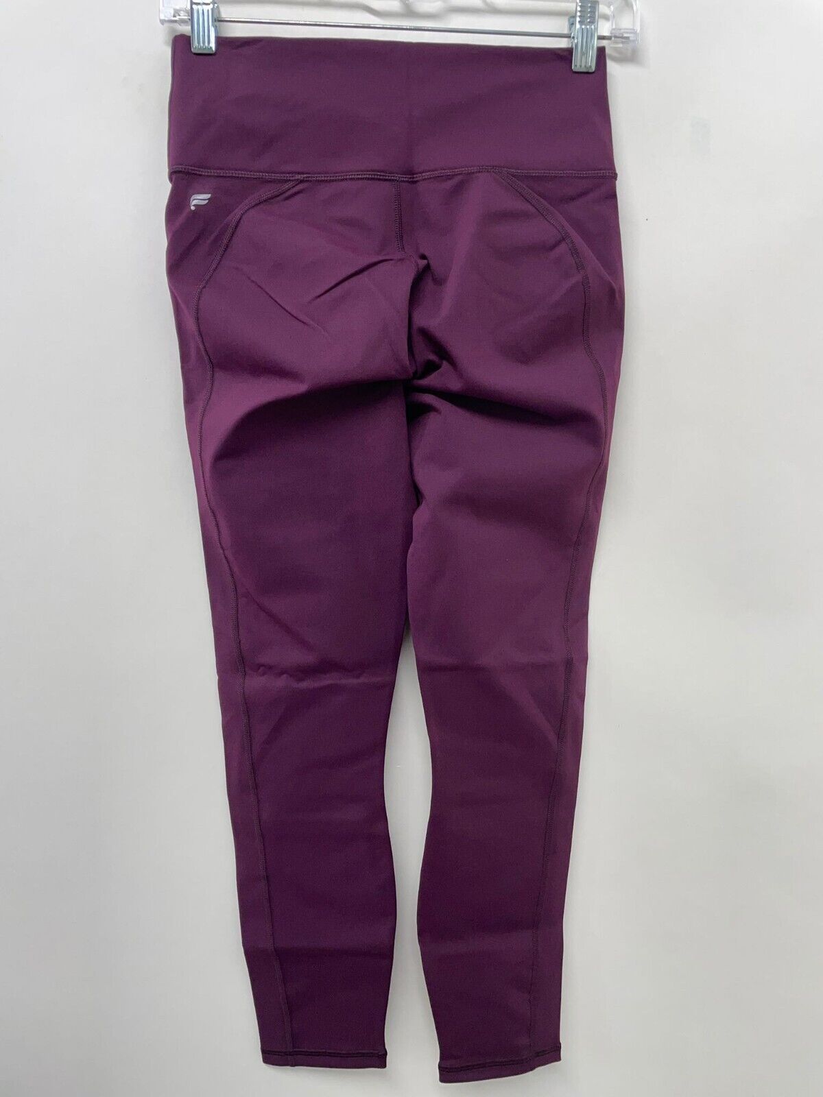 Fabletics Womens S Define High Waisted 7/8 Legging Burgundy Yoga Pant Gym