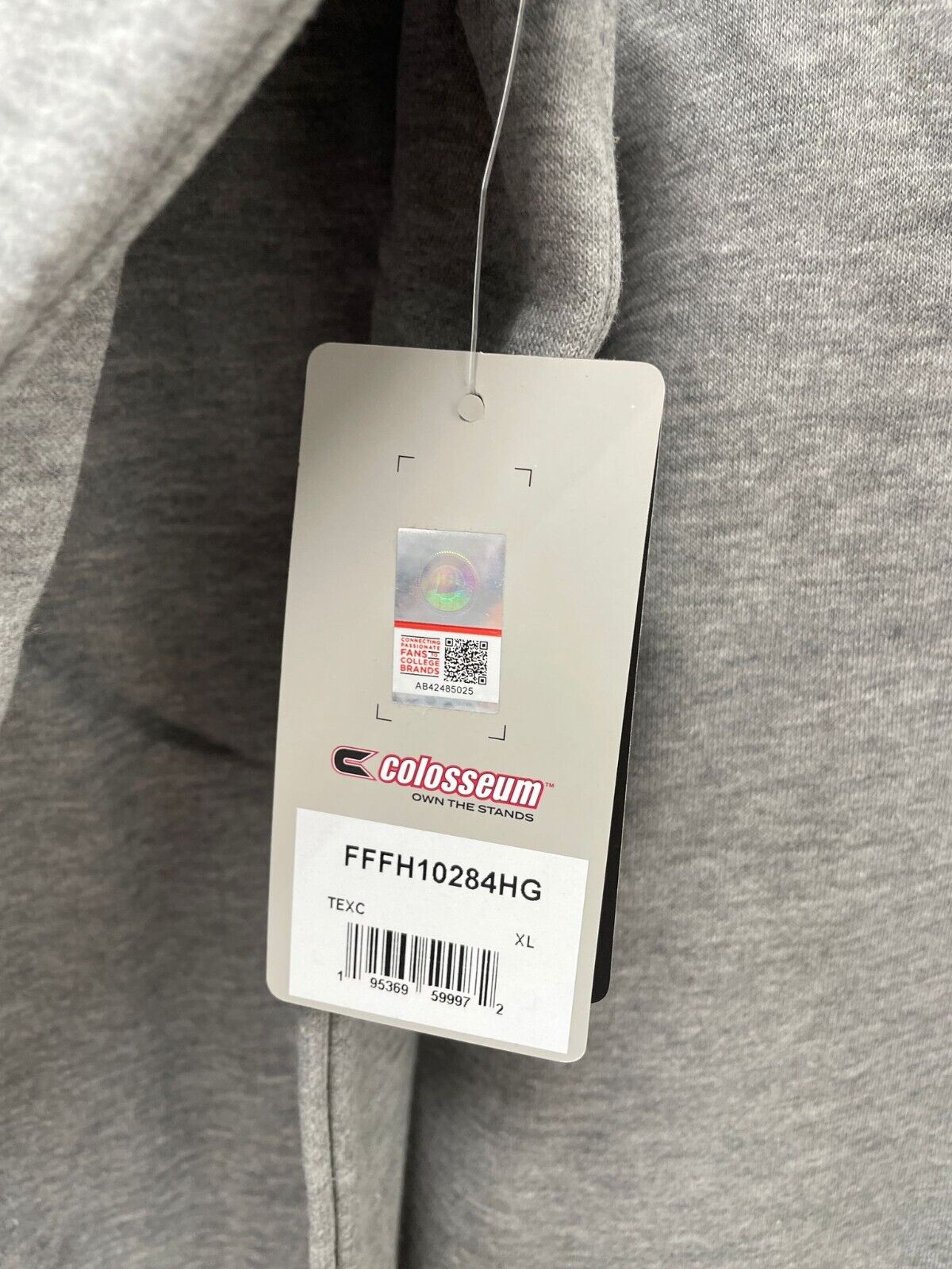 Colosseum Mens XL TCU Horned Frogs Arch & Logo 3.0 Pullover Hoodie Charcoal NCAA