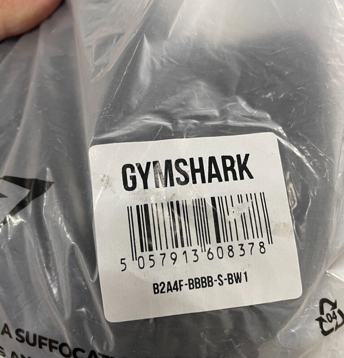 Gymshark Womens S Training Long Sleeve Crop Top Black Fitted Crewneck B2A4F-BBBB