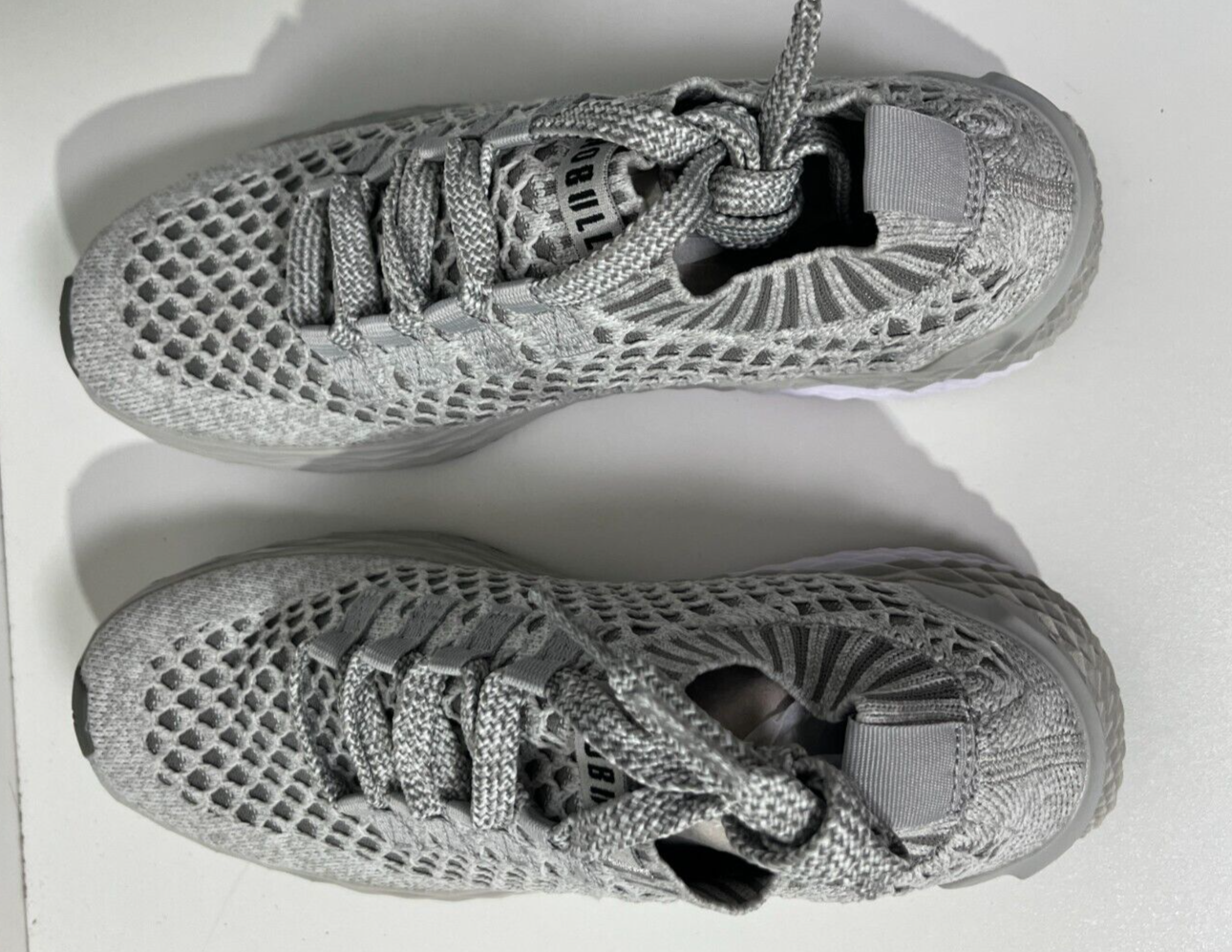 NoBull Size M6/W7.5 Allday Diamond Knit Running Shoes Dark Gray DKRLTGRY6