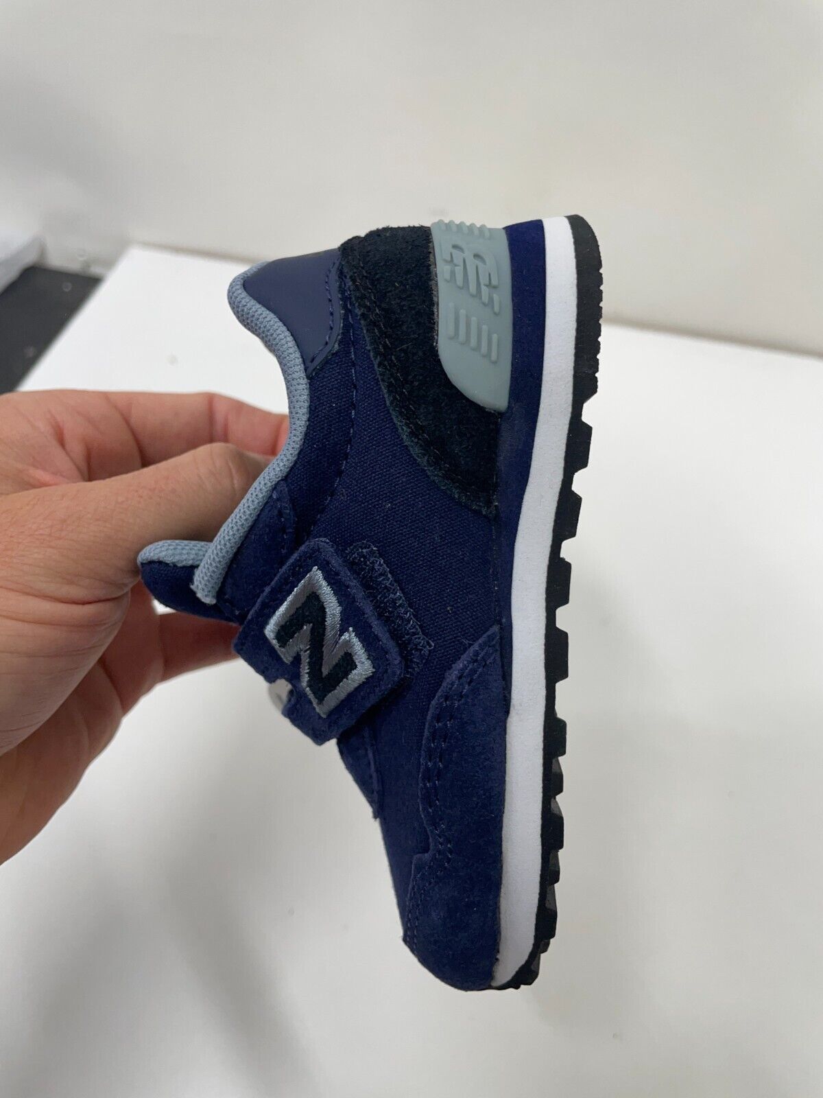 New Balance Toddler Boys 6 Wide 515 Sneaker Shoes Navy Blue Hook & Loop IV515CP