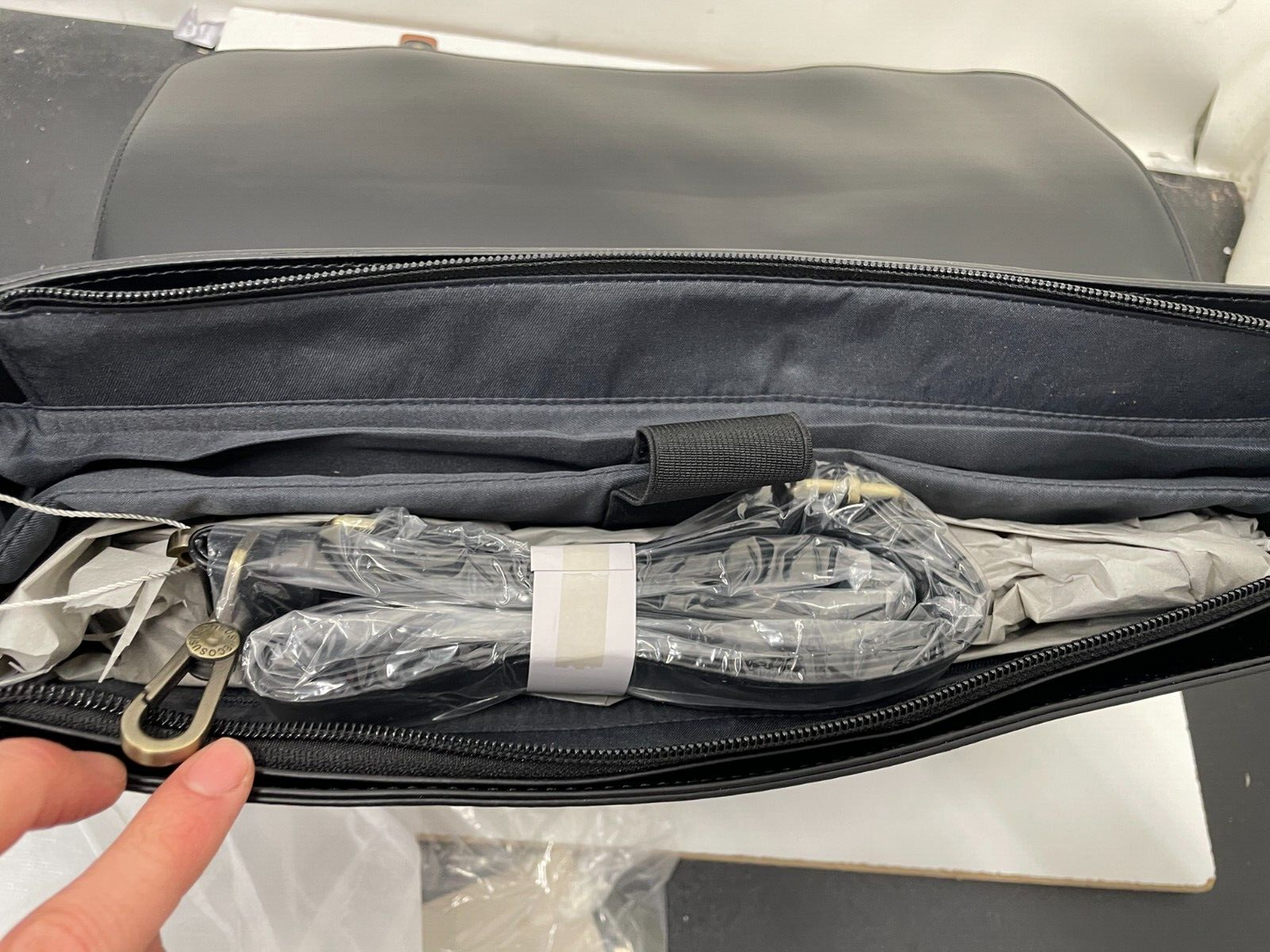 Ecosusi Classic Bow Briefcase PU Leather Laptop Bag Satchel Fit 15.6" Case Purse