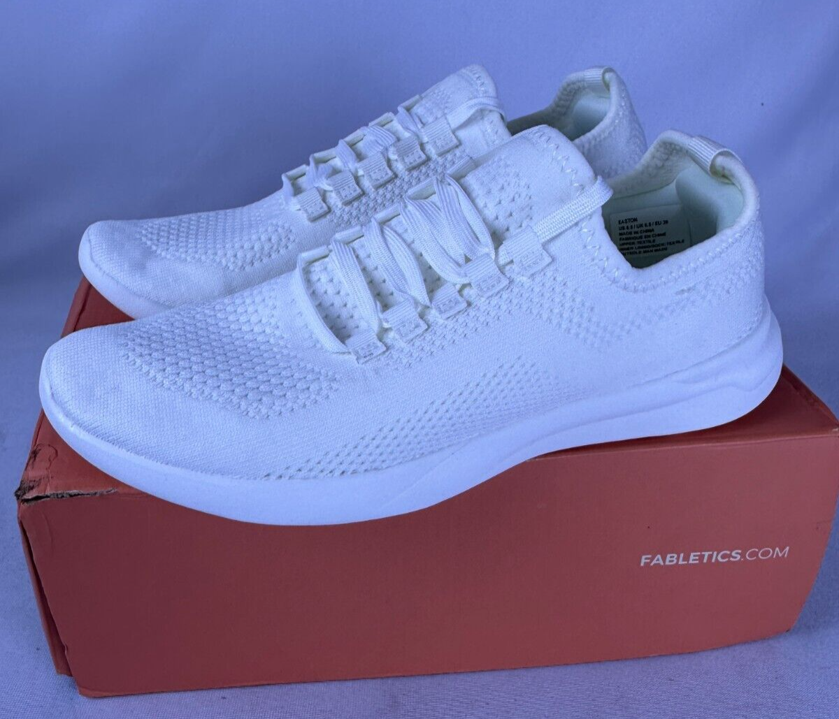 Fabletics Womens 8.5 Easton White The Everyday Shoes Sneakers SK2354248-1010