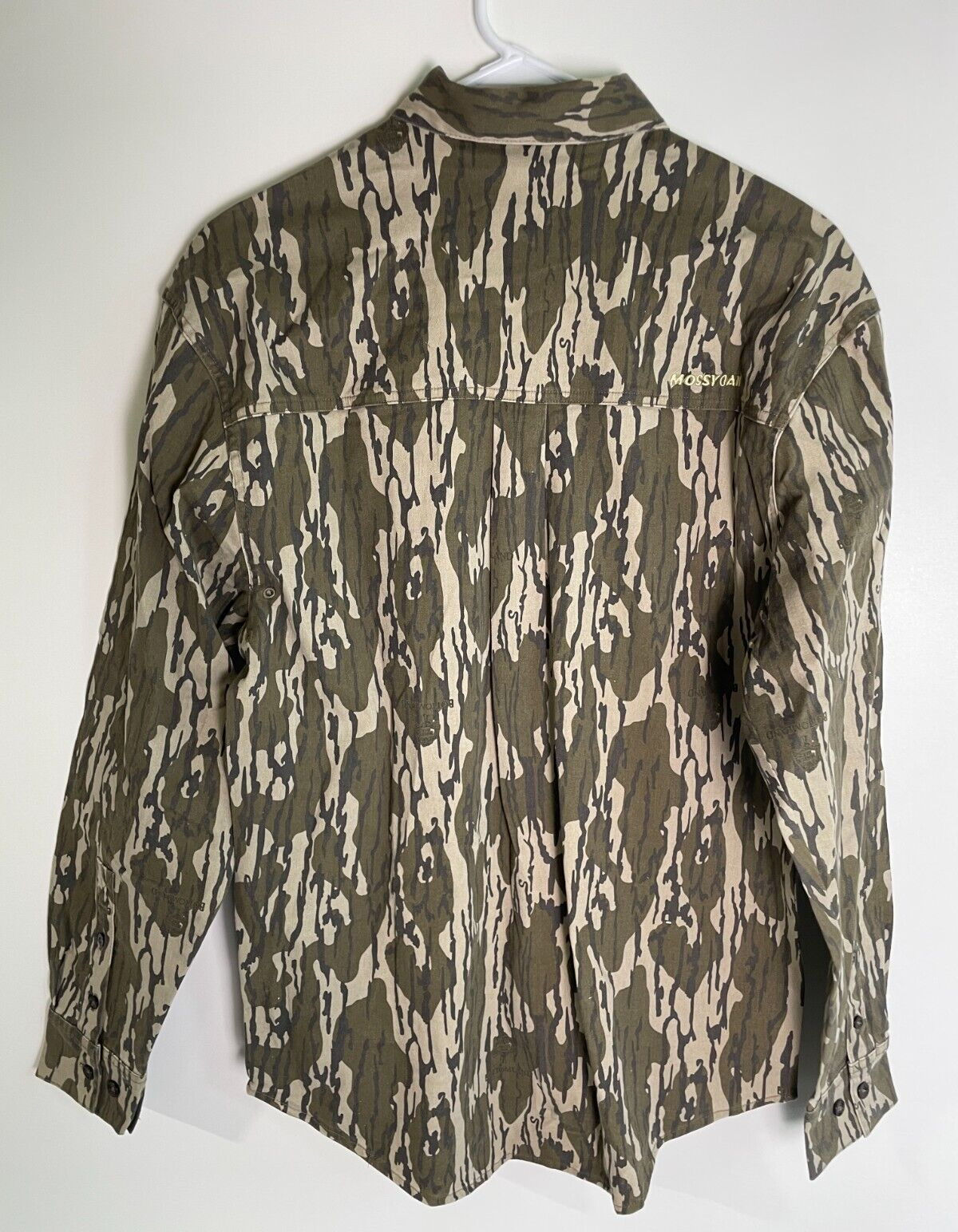 Mossy Oak Men's S Cotton Mill 2.0 Flex Long Sleeve Camo Hunting Shirt 990001