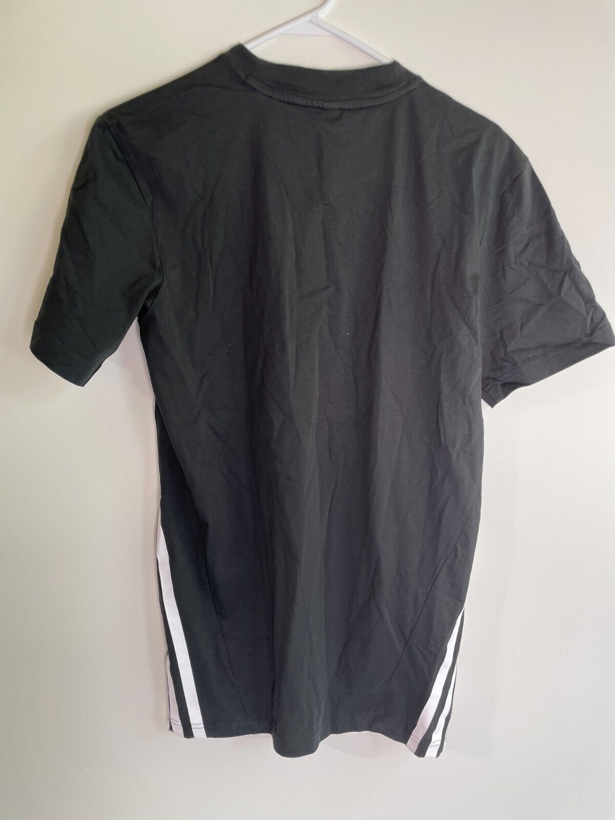 Adidas Mens XS Future Icon 3-Stripes T-Shirt Black Crew Neck Short Sleeve IC8244