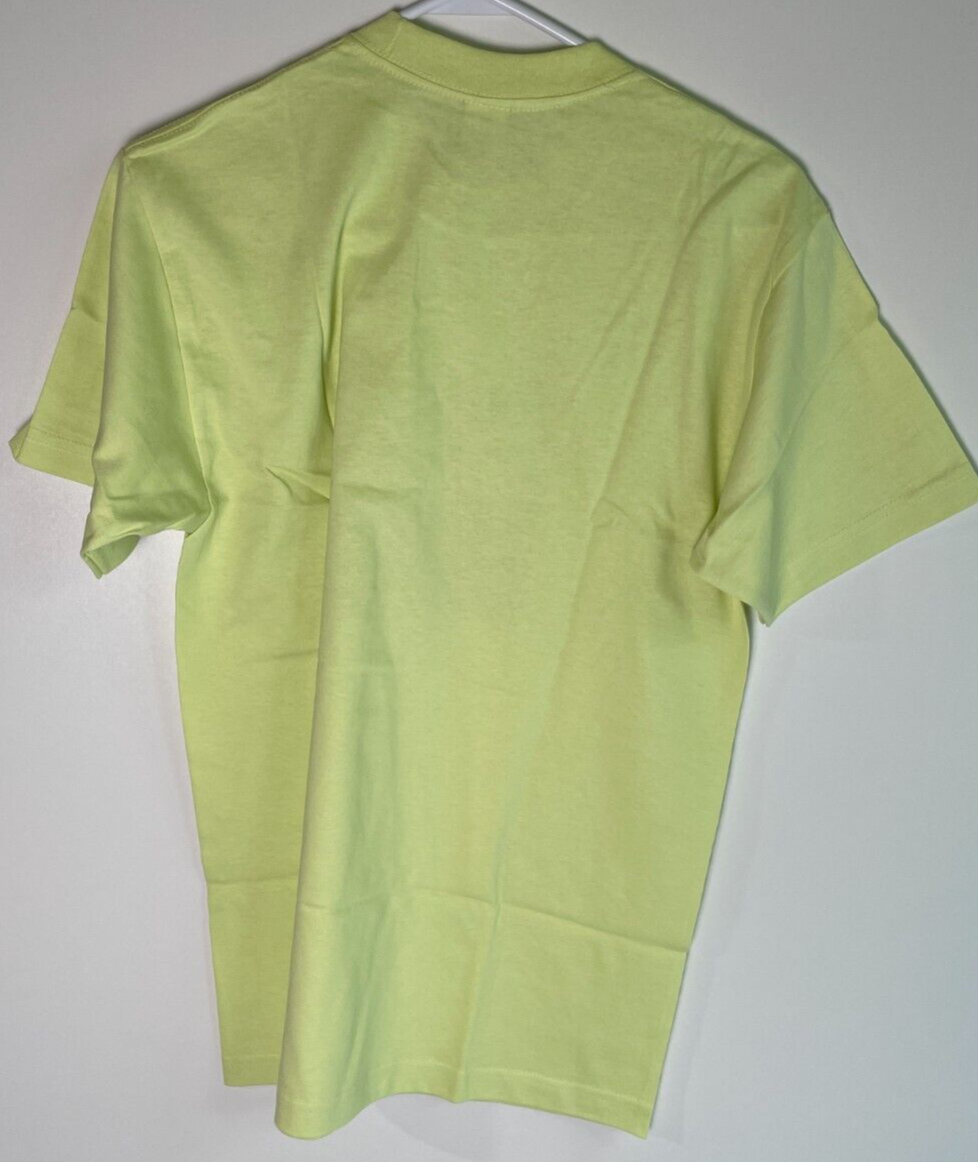 HUF Men's M Eye Know Short Sleeve Crew Neck Cotton T-Shirt Lime Green TS01961