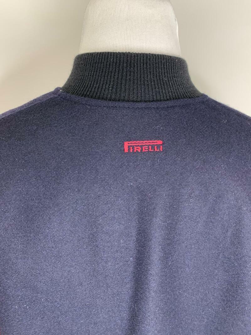 Pirelli Portfolio Mens XL Wool Varsity Bomber Letterman Jacket Racing Tires