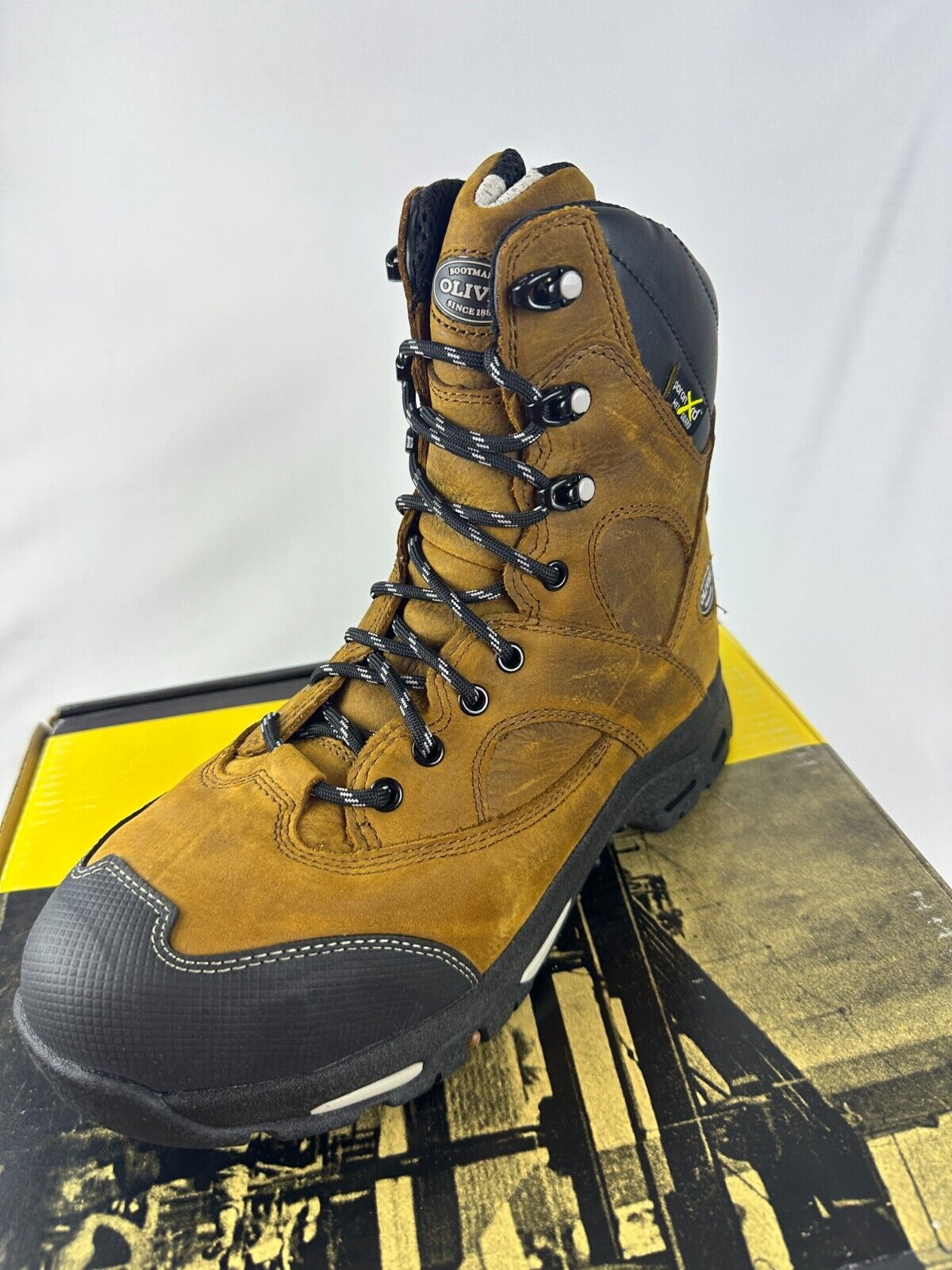 Oliver Womens 11.5 Steel Toe Work Safety Boot 8" Electrical Hazard Brown OL24031