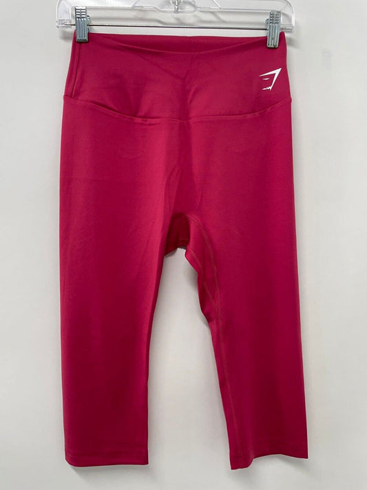 Gymshark Women's L Training Cropped Leggings Raspberry High Rise Capri B1A1U