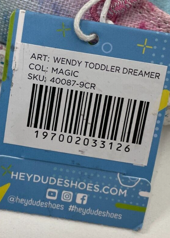Hey Dude Girls Toddler K6 Wendy Dreamer Magic Casual Shoes Multicolor 40087-9CR