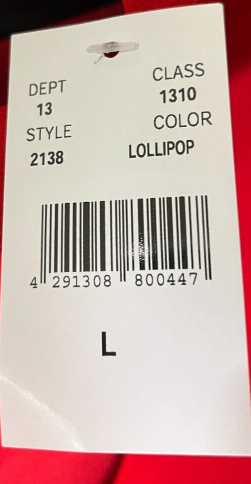 Gabrielle Union Women's L Heart Cutout Mock Neck Sheath Dress Lollipop Red 2138