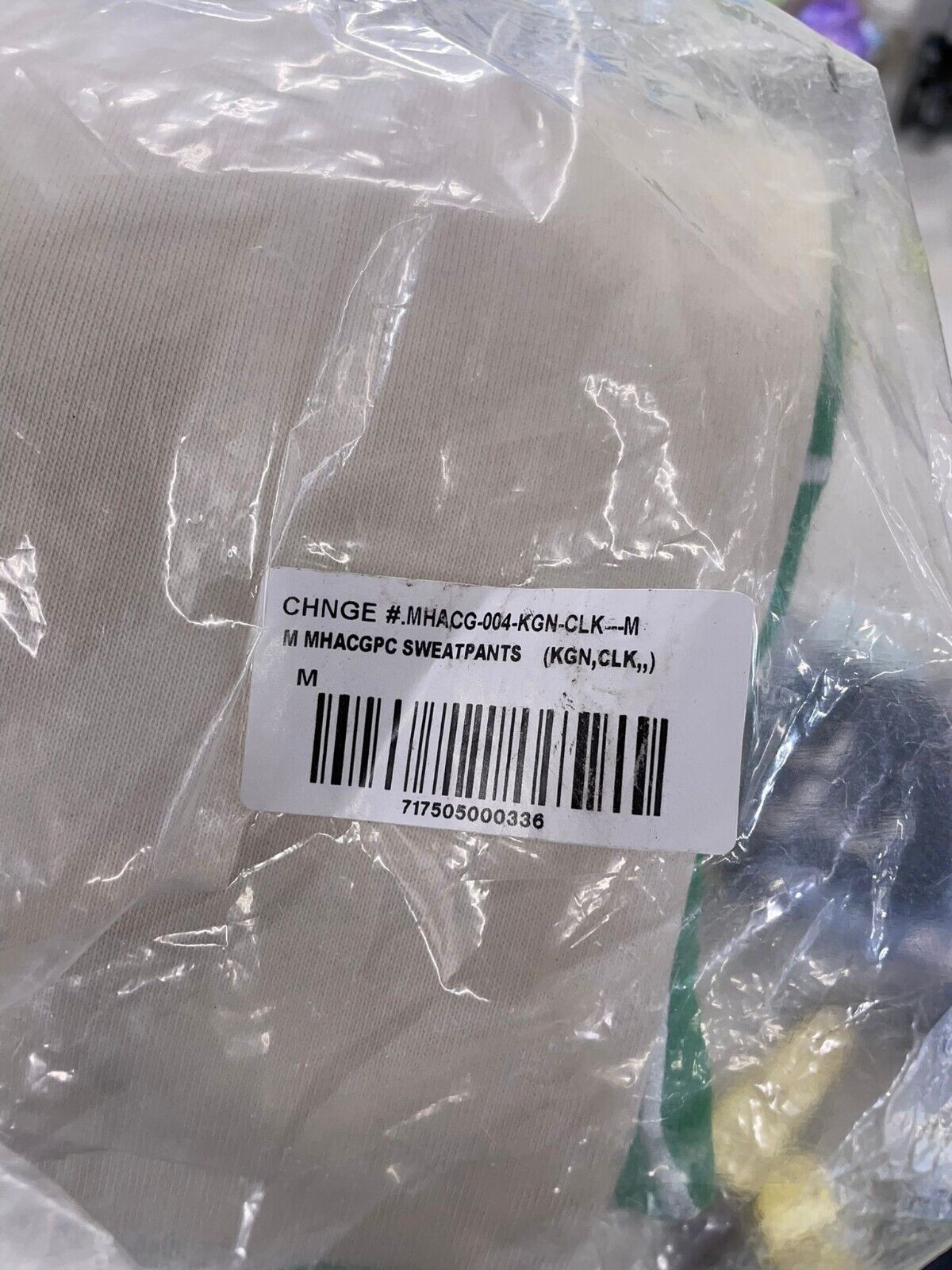 CHNGE Mens Adult M MHA Kelly Green Pieces Colorblock Sweatpant Jogger Pant