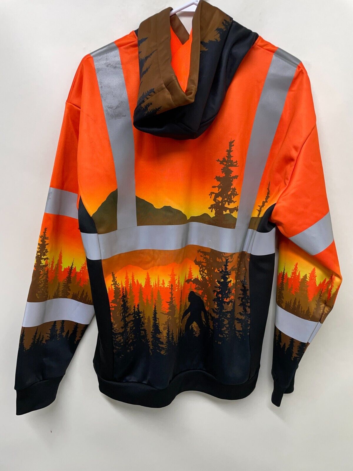 Safety Shirtz Mens L SS360º Wildland Sasquatch Class 3 Type-R Hoodie Orange