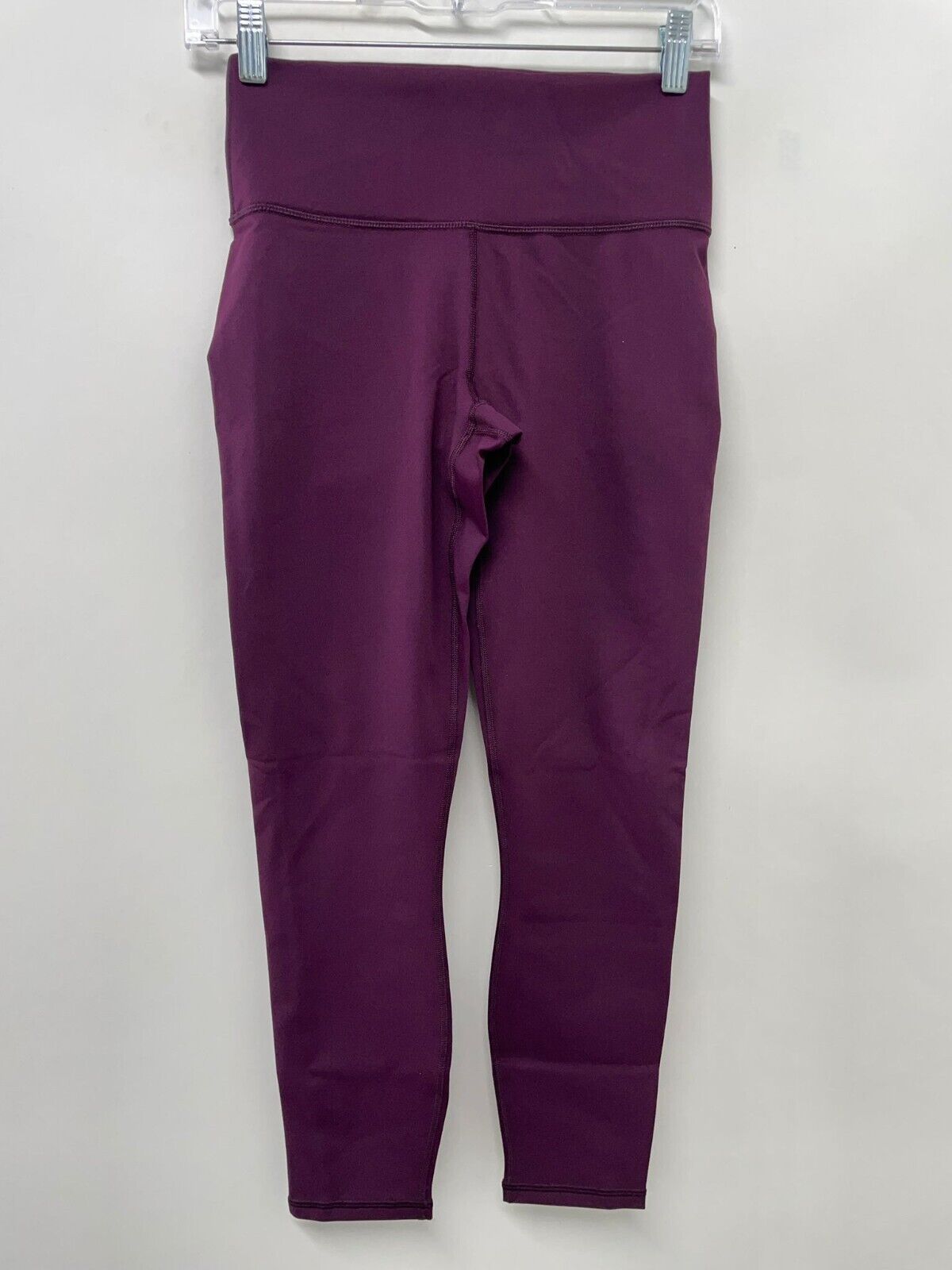 Fabletics Womens S Define High Waisted 7/8 Legging Burgundy Yoga Pant Gym