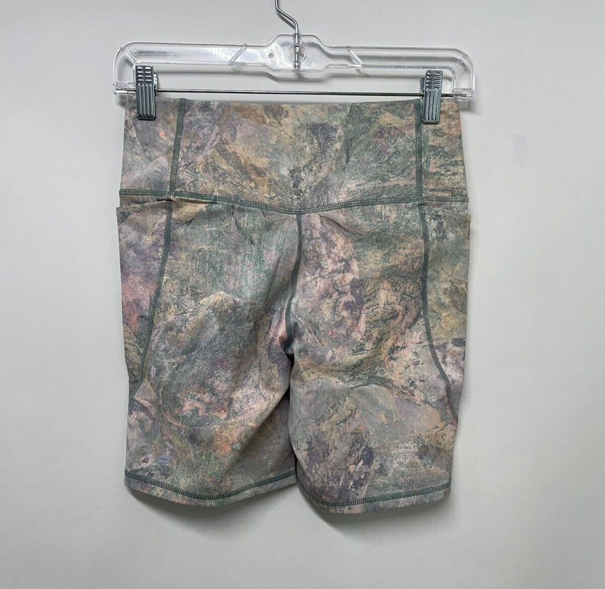 Fabletics Women's S High-Waisted Pureluxe Crossover Short 6" Moonrock Pocket NWT