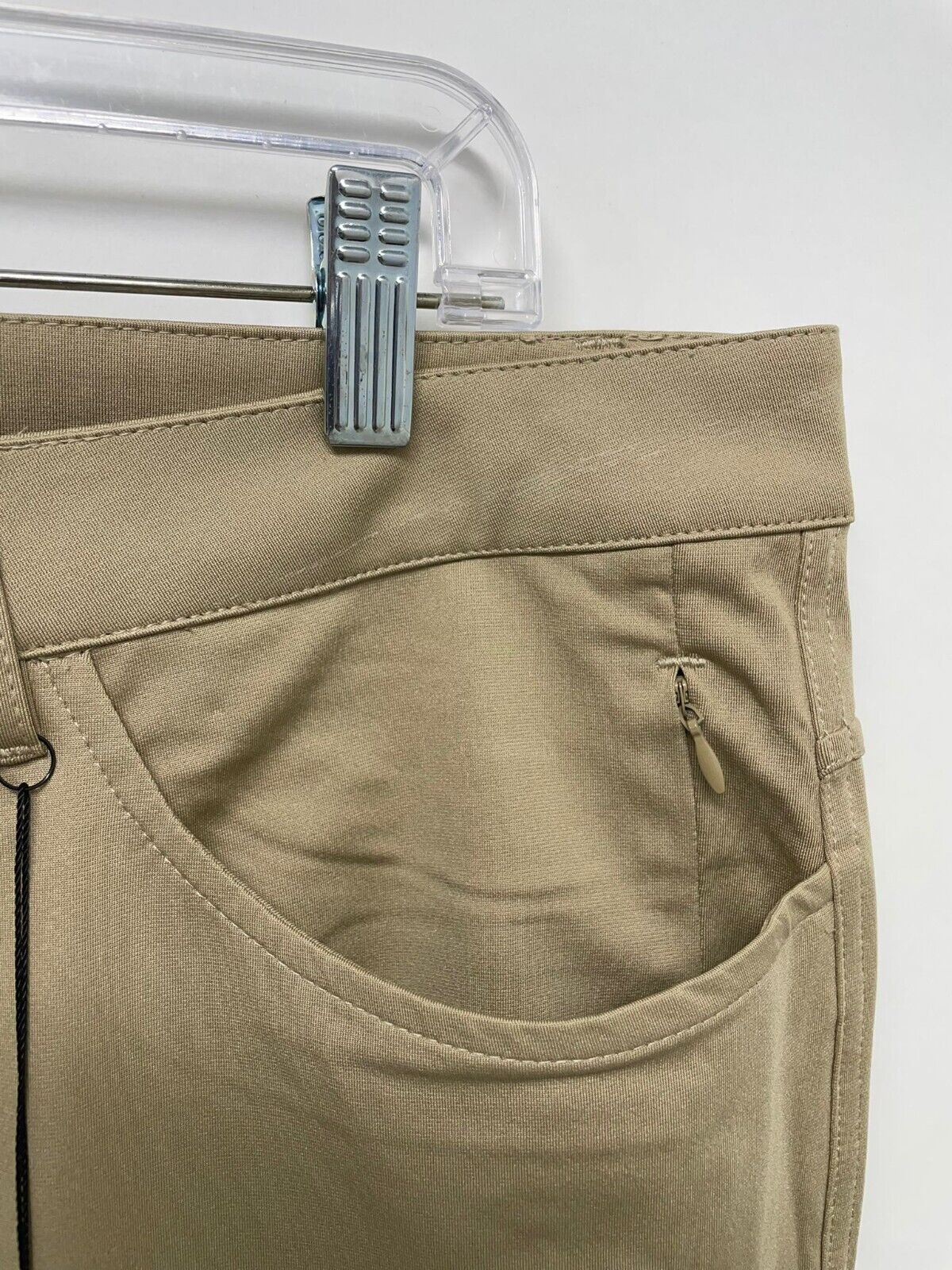 Barbell Mens 40 Straight Tech Anything Pant Khaki Beige Chino Performance 39x34