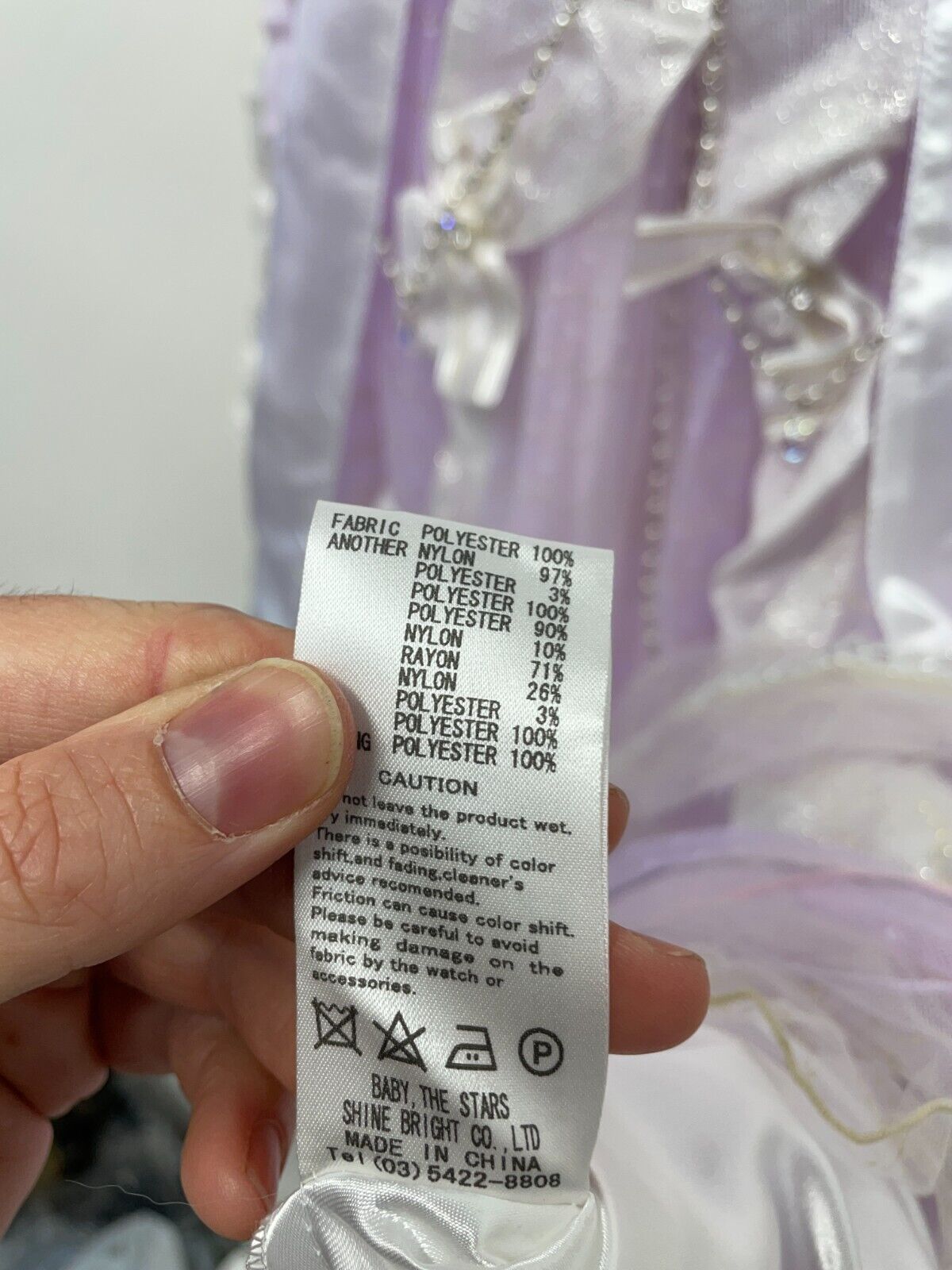 Baby The Stars Shine Bright Women Chiffon Satin Lolita Dress Purple b43js237