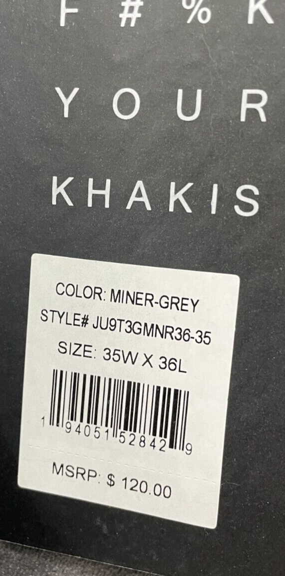 The Perfect Jean Mens 35x36 OG Stretch Athletic Fit Denim Miner Grey JU9T3GMNR