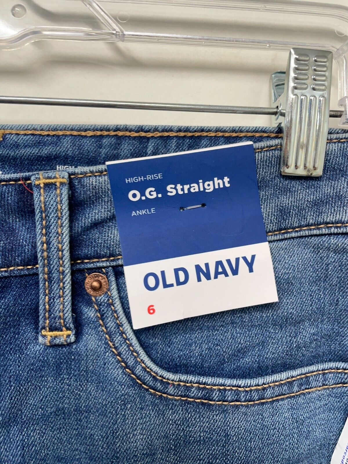 Old Navy Womens 10 High-Waisted OG Straight Ripped Jeans What a Dalia 673587
